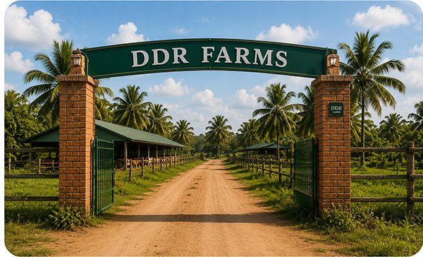 DDR Farms பசுமாடு பண்ணை நுழைவாயில்